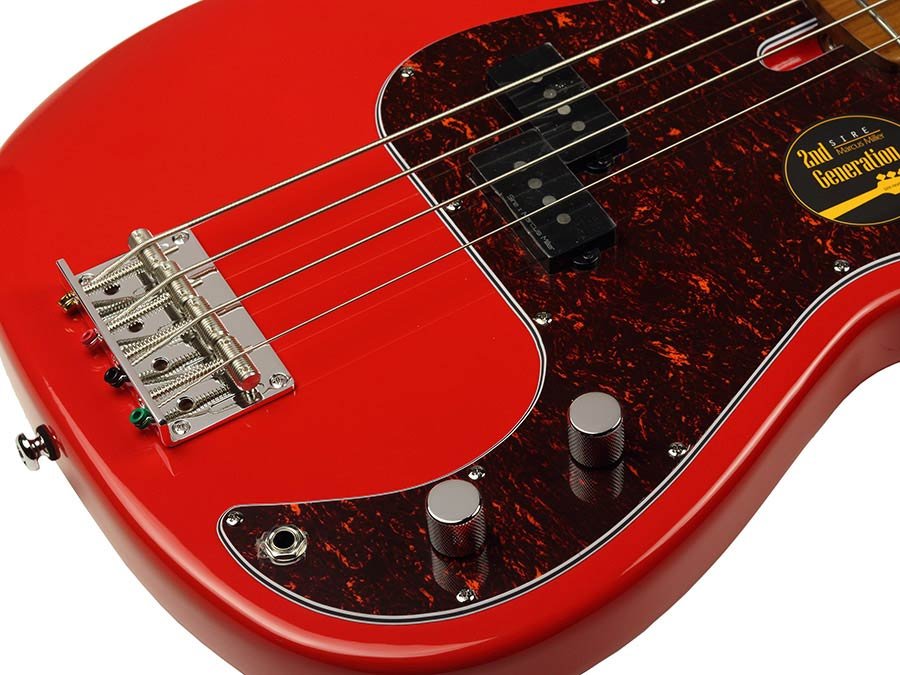 alder 4-string passive bass guitar dakota red - Afbeelding 5