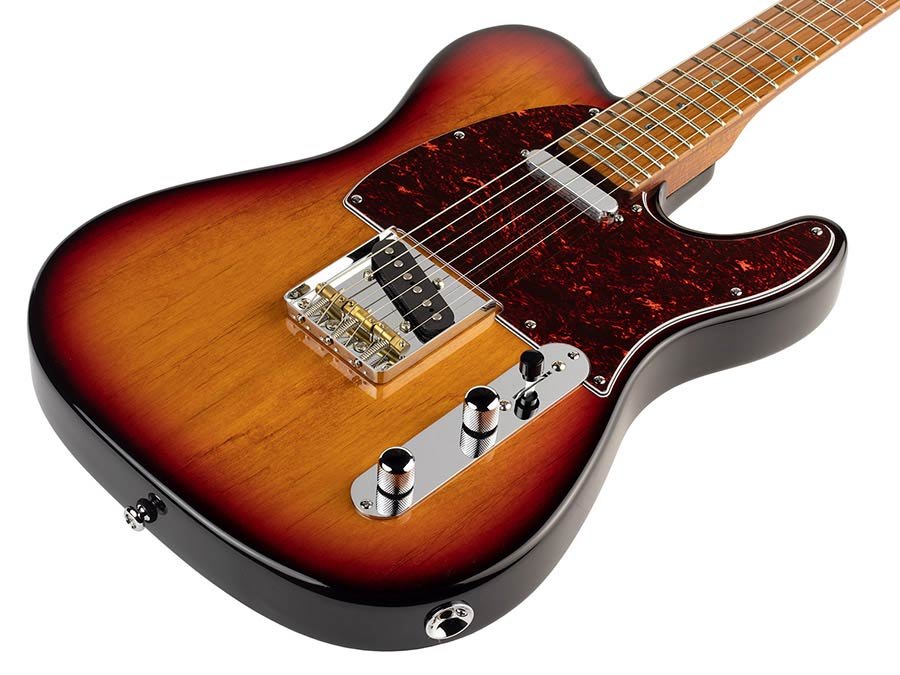 electric guitar T-style 3-tone sunburst - Afbeelding 3