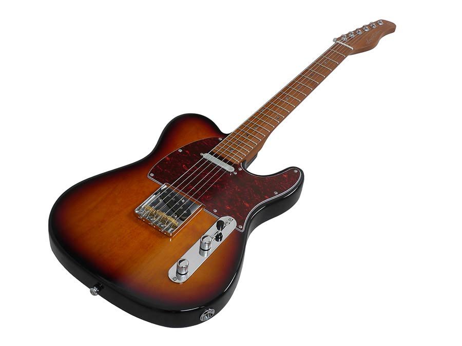 electric guitar T-style 3-tone sunburst - Afbeelding 8