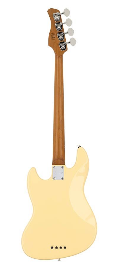 alder 4-string passive bass guitar vintage white - Afbeelding 2
