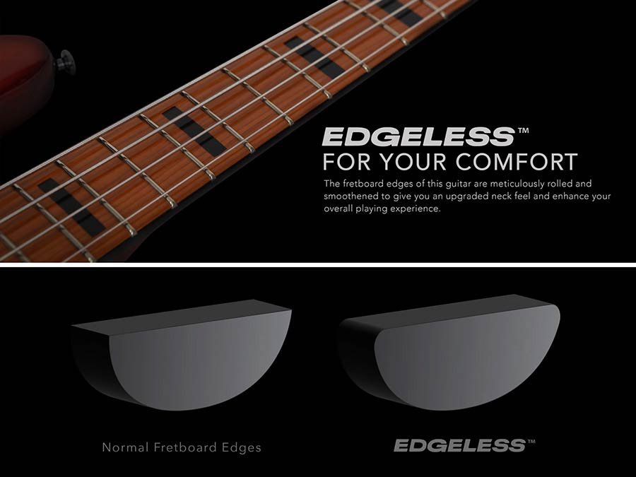 alder 4-string passive bass guitar vintage white - Afbeelding 10