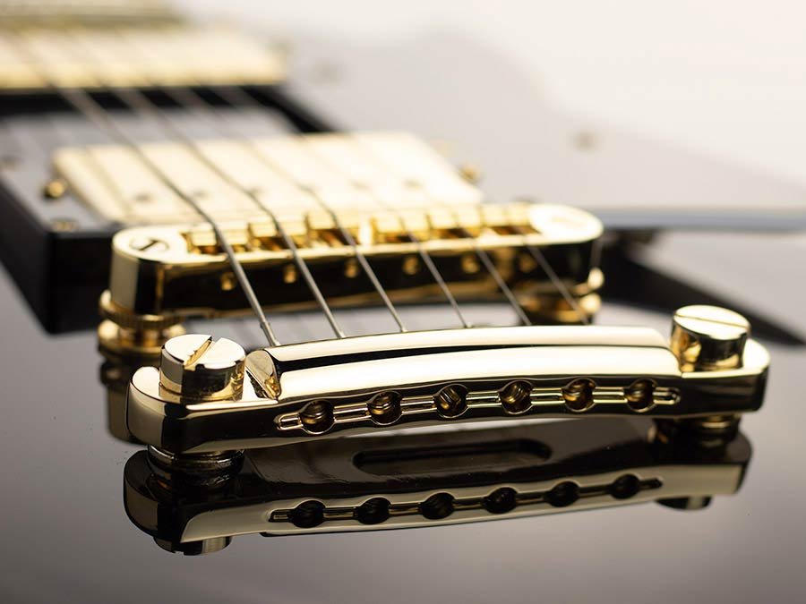 electric guitar L-style black - Afbeelding 6