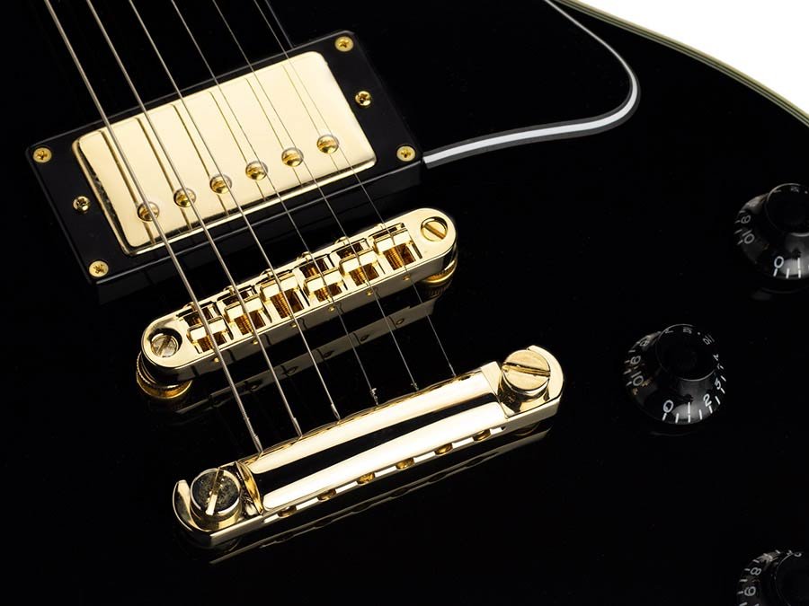 electric guitar L-style black - Afbeelding 7