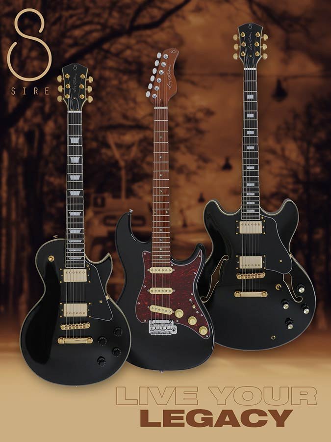 electric guitar L-style black - Afbeelding 10