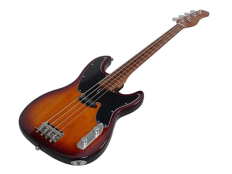 alder 4-string passive bass guitar tobacco sunburst - Afbeelding 5