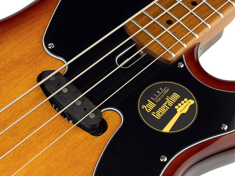 alder 4-string passive bass guitar tobacco sunburst - Afbeelding 7