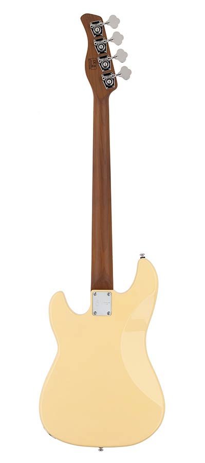 alder 4-string passive bass guitar vintage white - Afbeelding 2