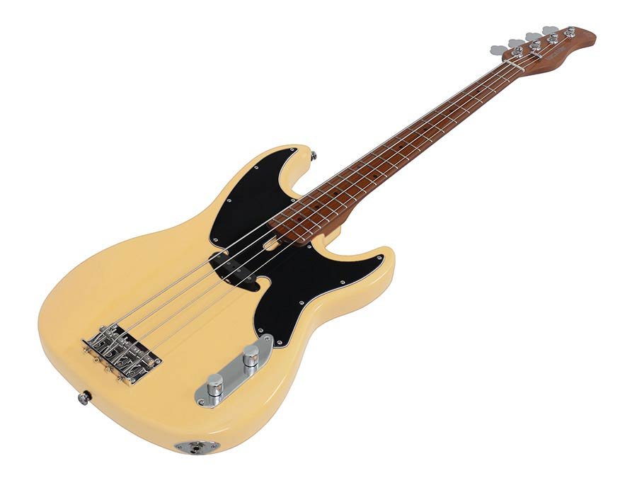 alder 4-string passive bass guitar vintage white - Afbeelding 3