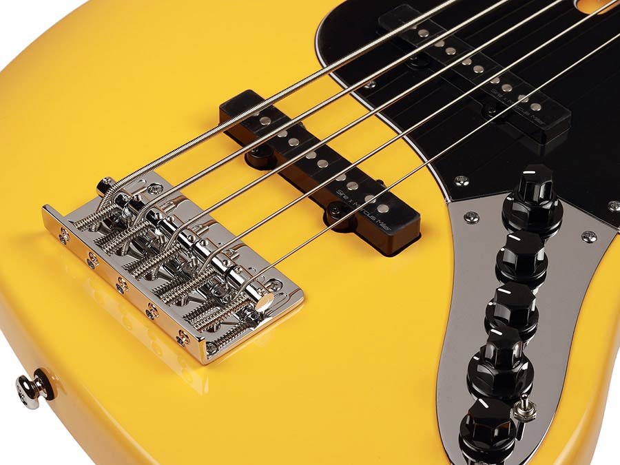 5-string active bass guitar orange - Afbeelding 4