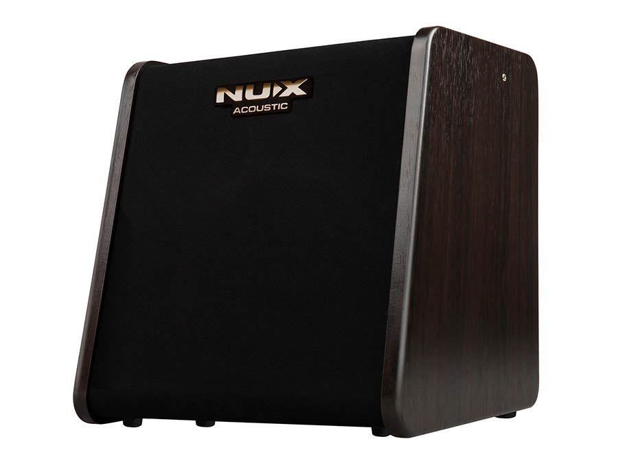 acoustic guitar amplifier, 80 watt, rechargable battery, 6.5" woofer + 1" tweeter, 2 channels, BT