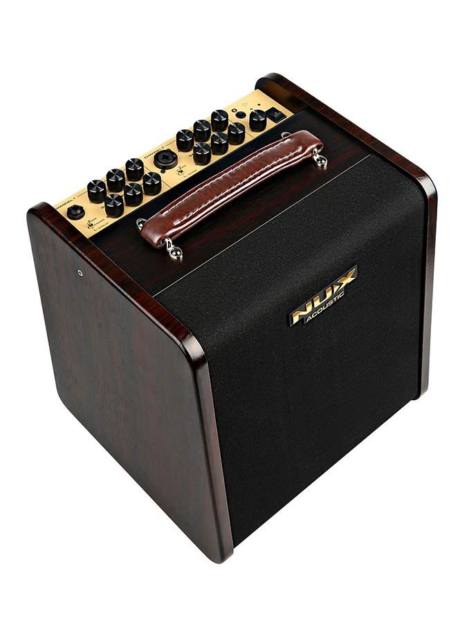 acoustic guitar amplifier, 80 watt, rechargable battery, 6.5" woofer + 1" tweeter, 2 channels, BT - Afbeelding 4