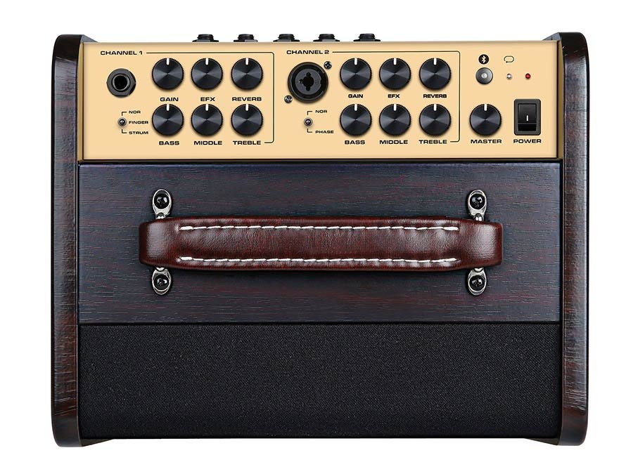 acoustic guitar amplifier, 80 watt, rechargable battery, 6.5" woofer + 1" tweeter, 2 channels, BT - Afbeelding 6