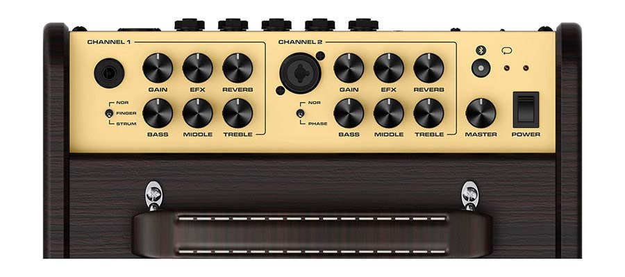 acoustic guitar amplifier, 80 watt, rechargable battery, 6.5" woofer + 1" tweeter, 2 channels, BT - Afbeelding 7