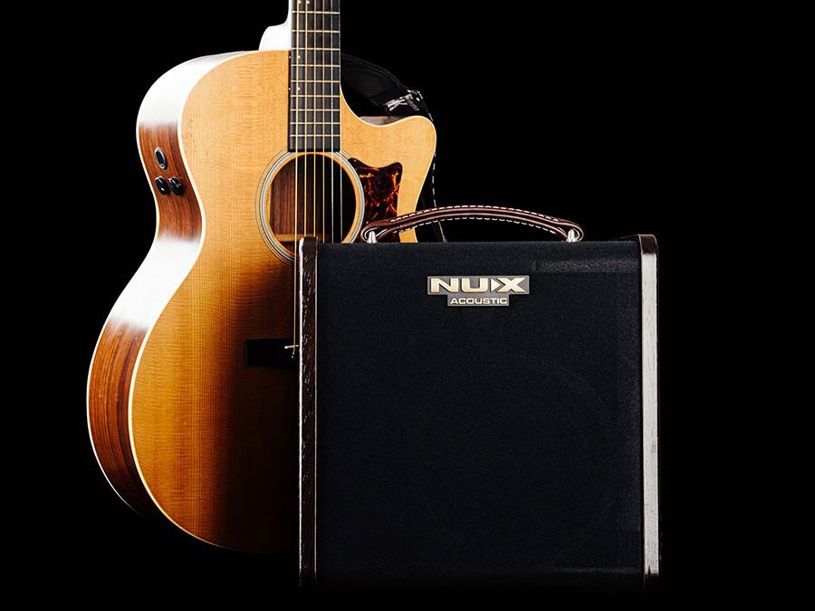 acoustic guitar amplifier, 80 watt, rechargable battery, 6.5" woofer + 1" tweeter, 2 channels, BT - Afbeelding 9