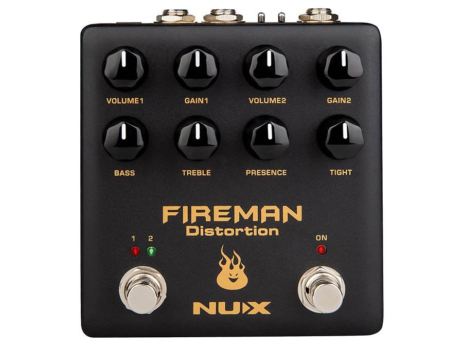 analog dual effects pedal distortion FIREMAN