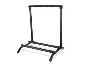 universal guitar rack stand, metal, black, for 5 guitars