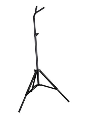 universal guitar stand, tripod hanging model, metal, black