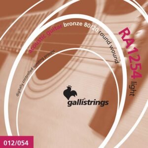 string set acoustic 80/20 bronze wound, light, 012-016-024-032-042-054