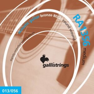 string set acoustic 80/20 bronze wound, medium, 013-017-026-035-045-056