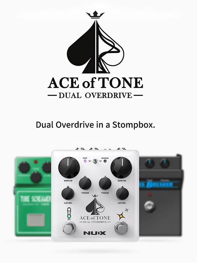 analog dual effects pedal overdrive ACE OF TONE - Afbeelding 8