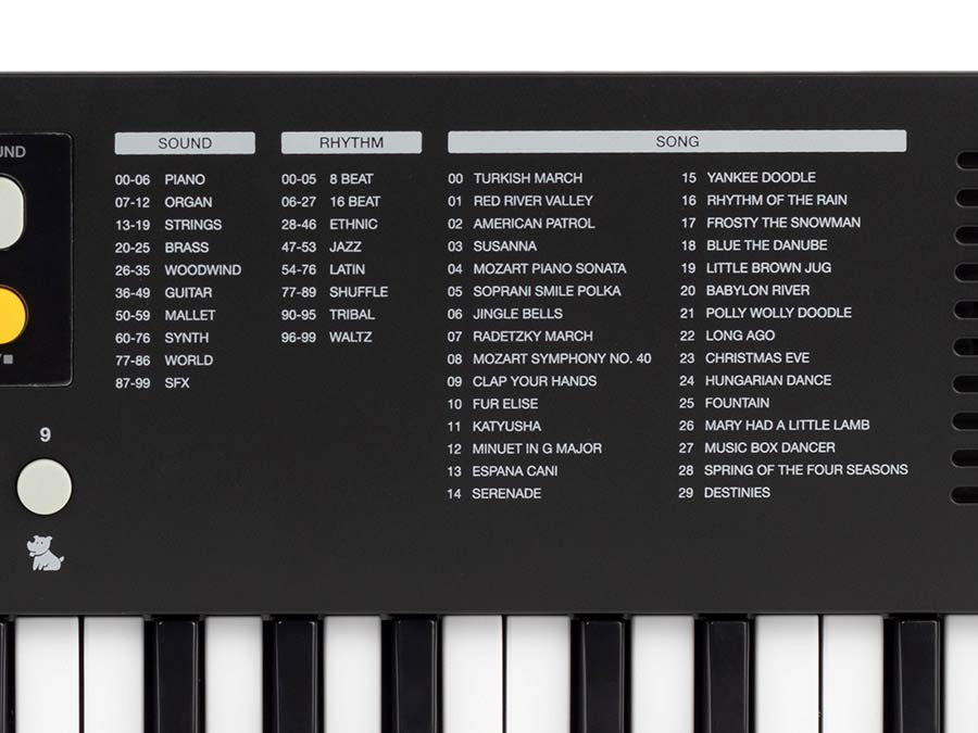keyboard, 37 mini-size keys, with USB-C cable for power supply, 1 x 2 W, black - Afbeelding 6