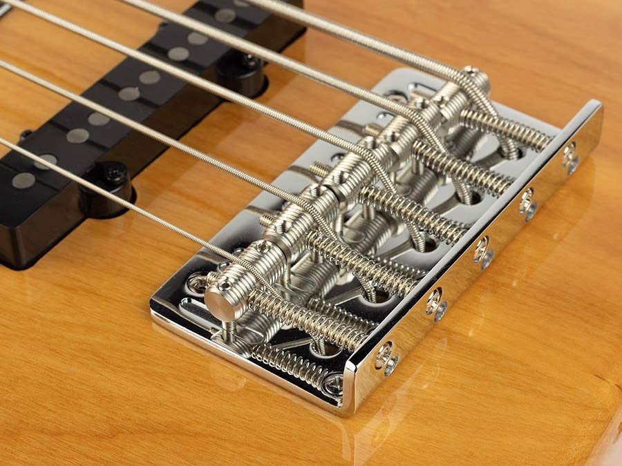 lefty alder 5-string passive bass guitar natural - Afbeelding 4