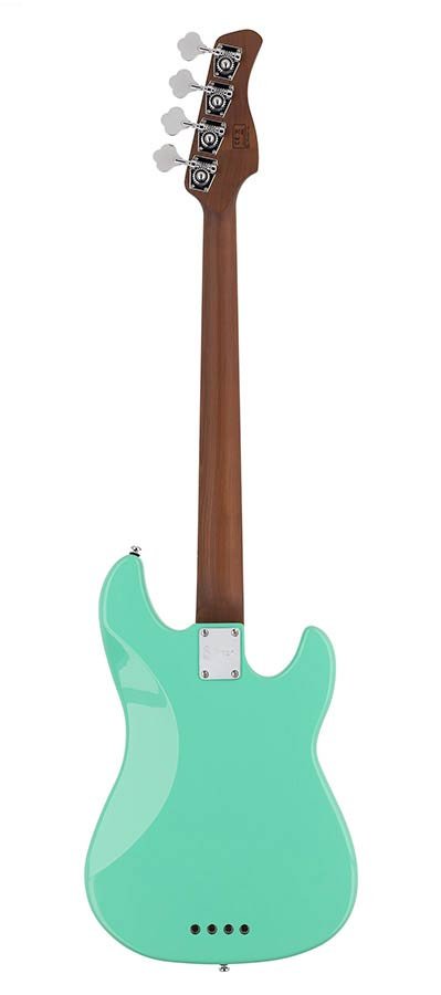 lefty alder 4-string passive bass guitar mild green - Afbeelding 2
