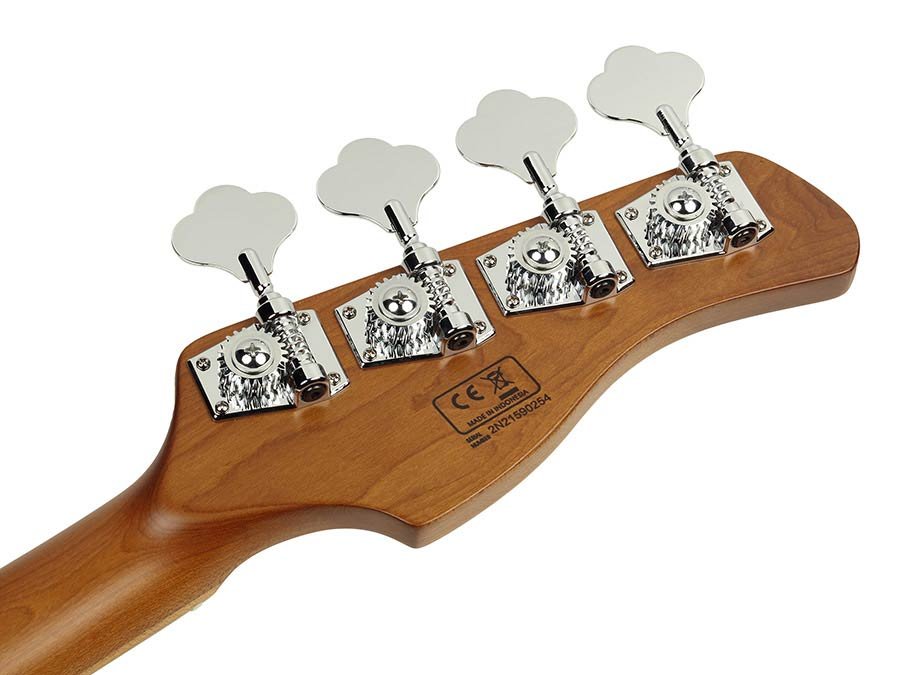 lefty alder 4-string passive bass guitar mild green - Afbeelding 5