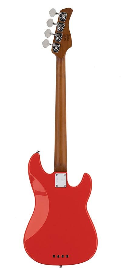 lefty alder 4-string passive bass guitar dakota red - Afbeelding 2