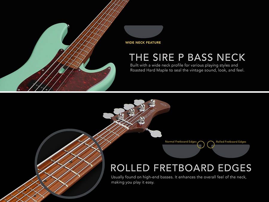 lefty alder 4-string passive bass guitar tobacco sunburst - Afbeelding 7