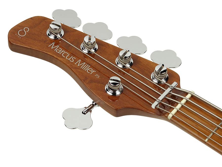 lefty alder 5-string passive bass guitar dakota red - Afbeelding 4