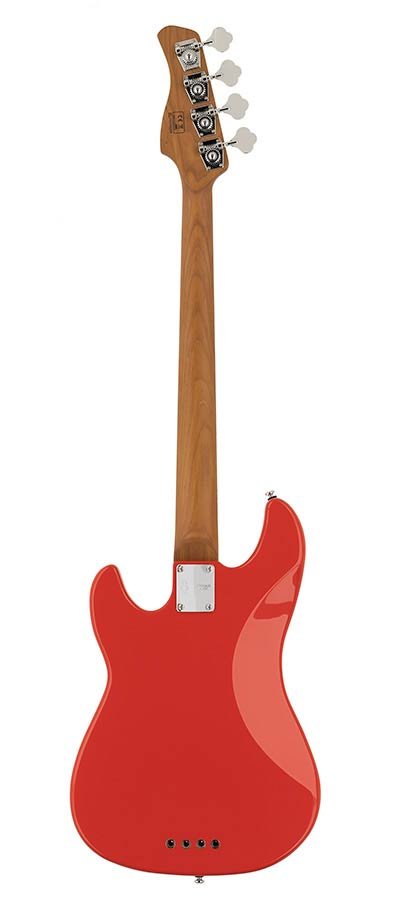 fretless alder 4-string passive bass guitar dakota red - Afbeelding 2