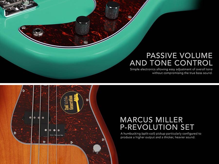 fretless alder 4-string passive bass guitar dakota red - Afbeelding 5