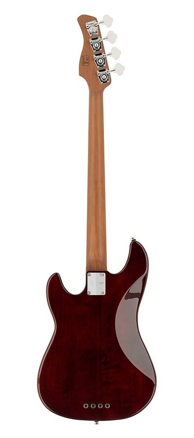 fretless alder 4-string passive bass guitar tobacco sunburst - Afbeelding 2