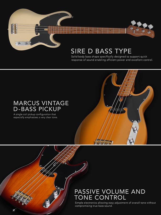 lefty alder 4-string passive bass guitar butterscotch blonde - Afbeelding 9