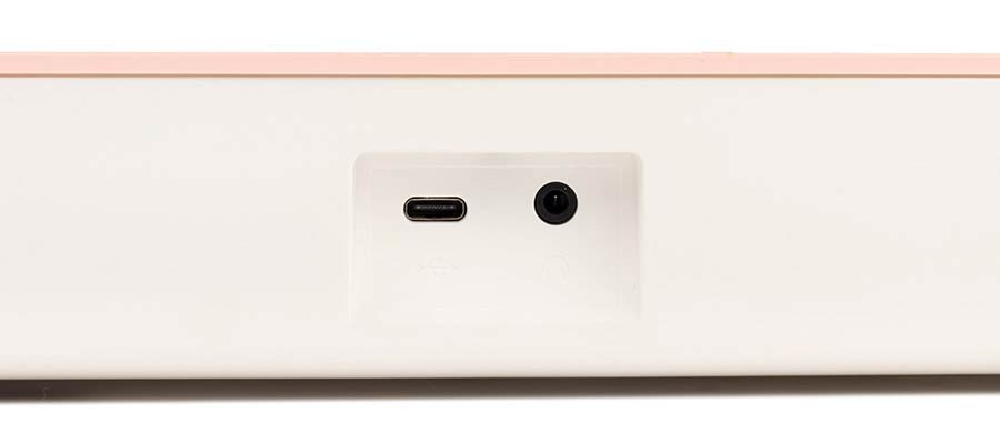 keyboard, 37 mini-size keys, with USB-C cable for power supply, 1 x 2 W - pink - Afbeelding 8