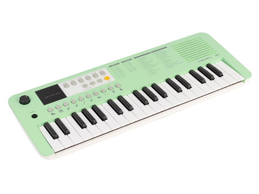 keyboard, 37 mini-size keys, with USB-C cable for power supply, 1 x 2 W - green - Afbeelding 3