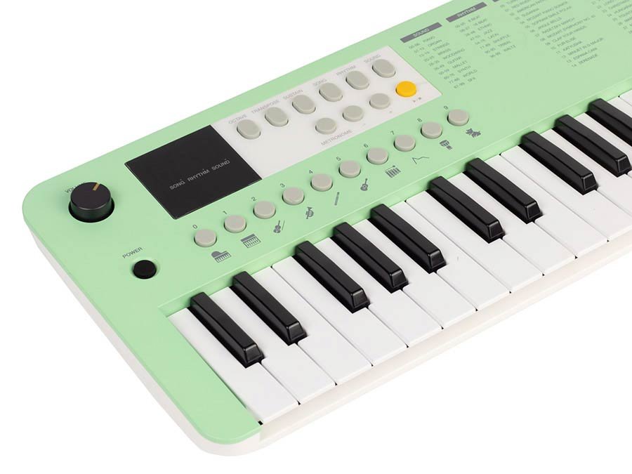 keyboard, 37 mini-size keys, with USB-C cable for power supply, 1 x 2 W - green - Afbeelding 4
