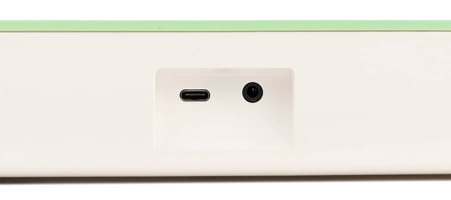 keyboard, 37 mini-size keys, with USB-C cable for power supply, 1 x 2 W - green - Afbeelding 8