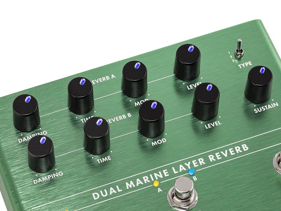 Dual Marine Layer Reverb, effects pedal for guitar or bass - Afbeelding 6