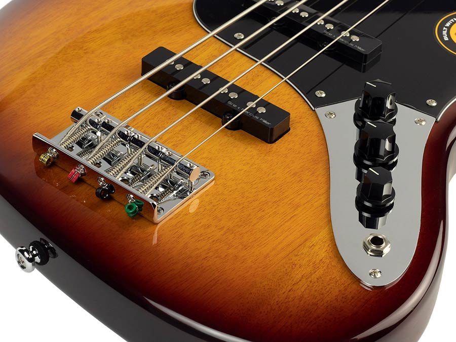 4-string passive bass guitar tobacco sunburst - Afbeelding 3