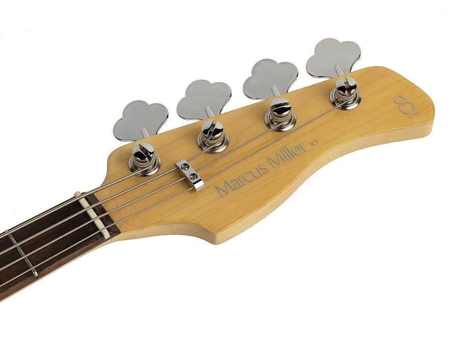 4-string passive bass guitar tobacco sunburst - Afbeelding 4