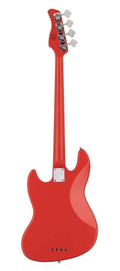 4-string passive bass guitar red satin - Afbeelding 2
