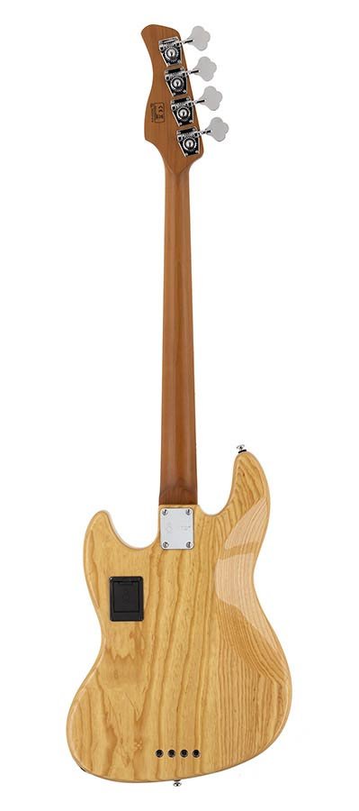 swamp ash 4-string active bass guitar natural - Afbeelding 2