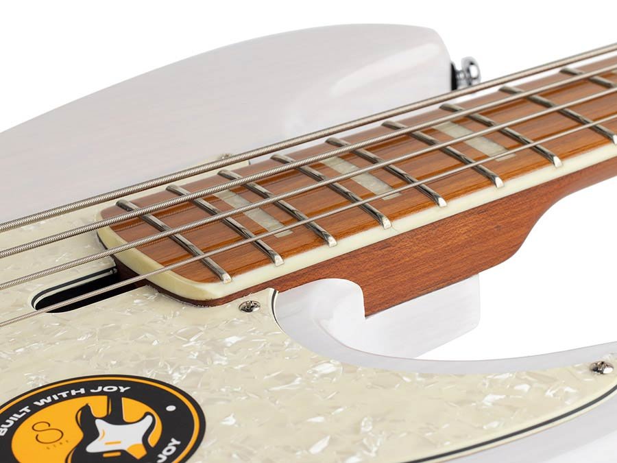 swamp ash 4-string active bass white blonde - Afbeelding 7