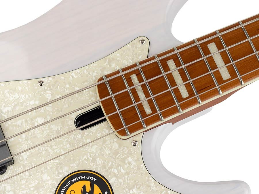 swamp ash 4-string active bass white blonde - Afbeelding 8