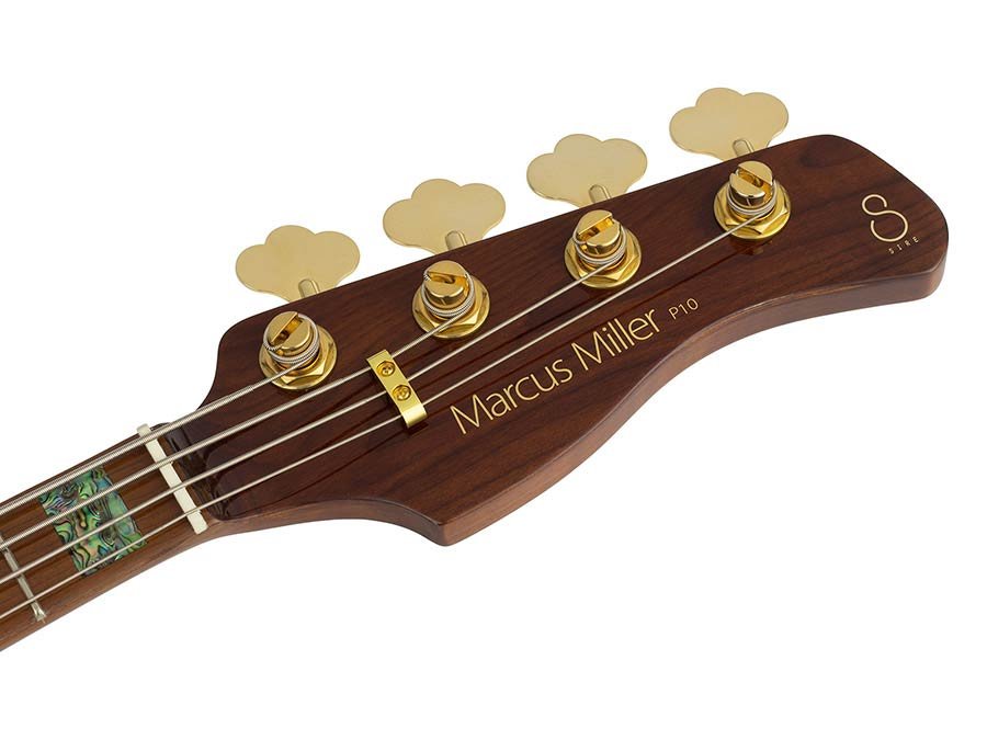 swamp ash + flamed maple 4-string active bass guitar natural, with hard case - Afbeelding 6