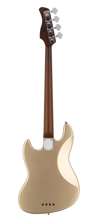 alder 4-string passive bass guitar champagne gold metallic - Afbeelding 2