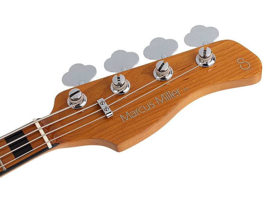 alder 4-string passive bass guitar champagne gold metallic - Afbeelding 9