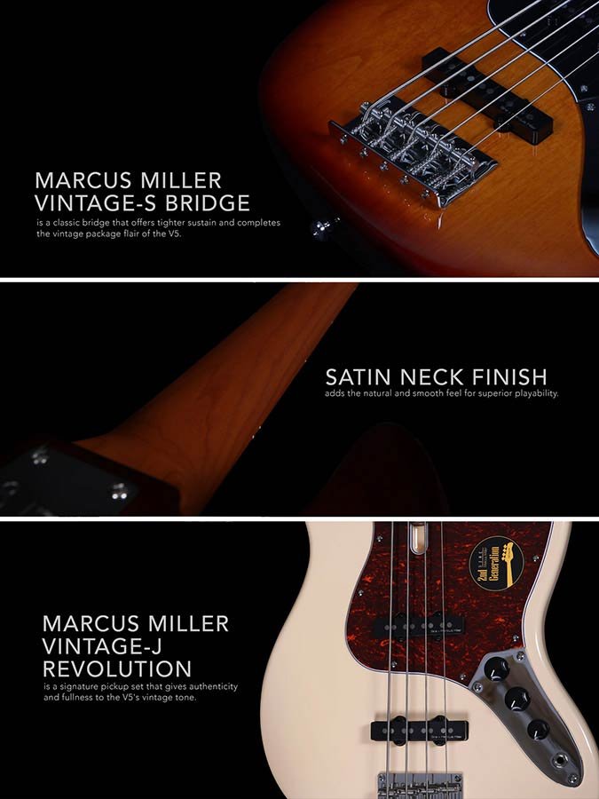 alder 5-string passive bass guitar champagne gold metallic - Afbeelding 10